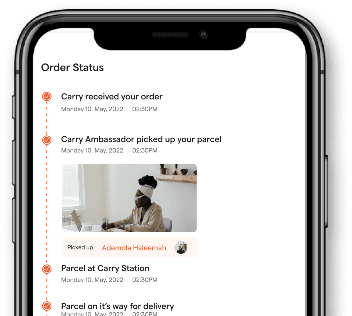 carry app mockup