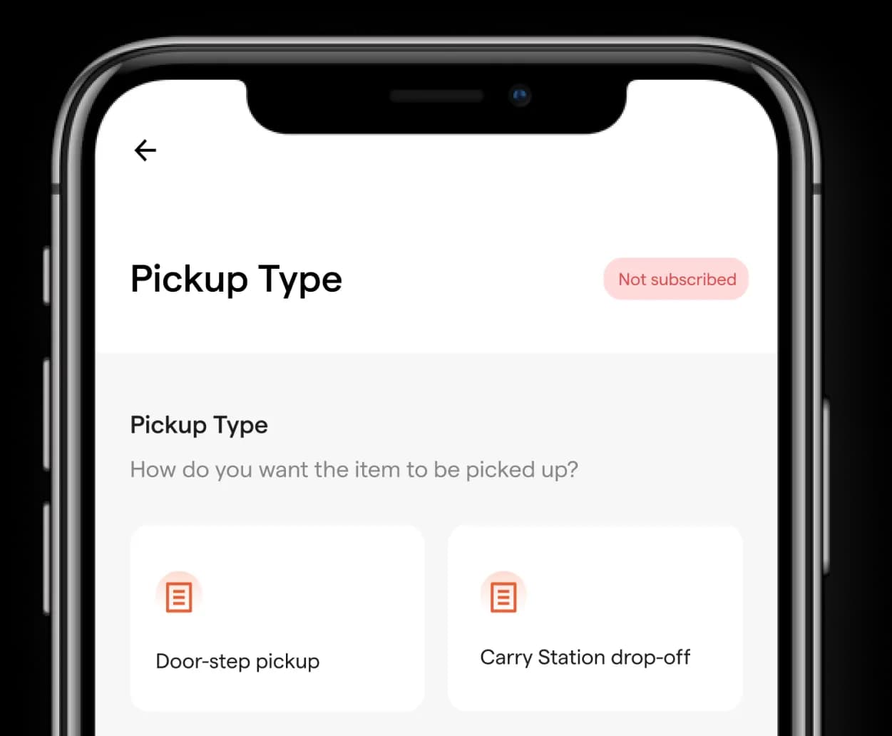 carry app mockup
