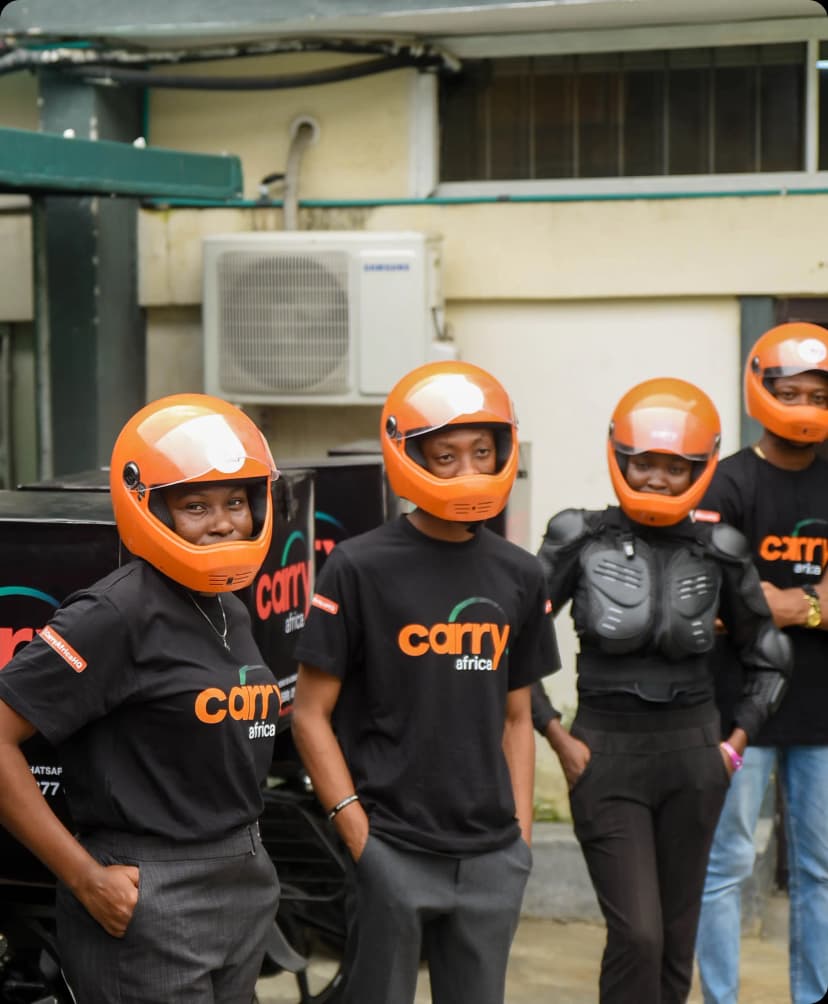 A woman carrying shopping bags